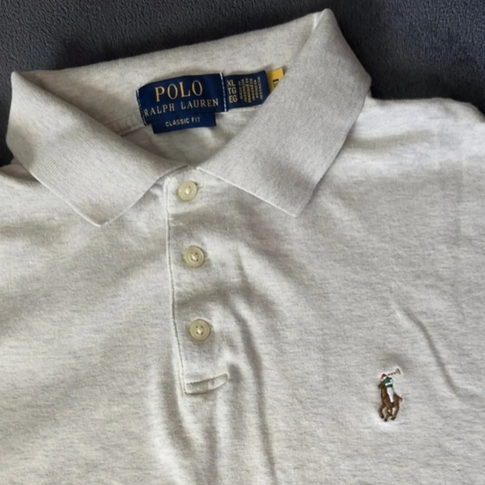 Polo Ralph Lauren Mens Classic Fit Polo Shirt Sz‎ XL Gray, Pony, Casual, Work